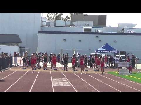OpenG 100m vs Edison 4-9-14 - Los Alamitos Girls