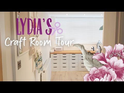 1st Time Ever!! A Closer Look Into Lydia's Craft Room + Organizing Hacks