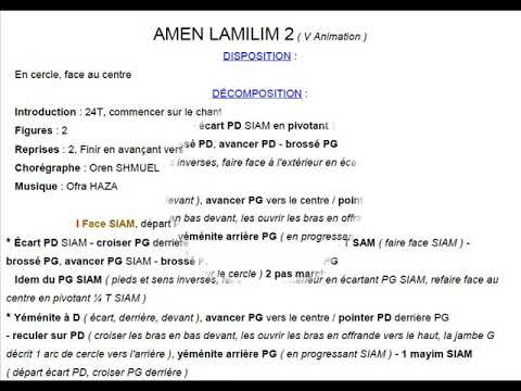 AMEN LAMILIM 2 Chorégraphie FDM50