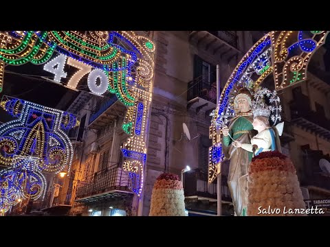 (PALERMO) - PROCESSIONE DI MADRE SANT'ANNA DEL BORGO VECCHIO (4K) 27/07/2025