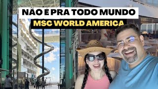 Experiência Aurea e o MAIOR escorregador em alto mar | MSC WORLD AMERICA