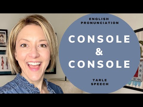 Learn to Pronounce CONSOLE & CONSOLE - American English Heteronym Pronunciation Lesson #learnenglish
