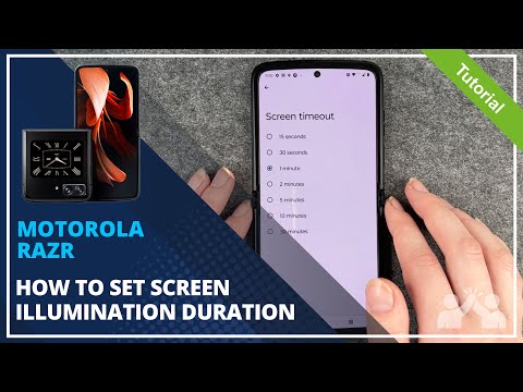 Motorola Razr- How to change Screen Timeout • 📱 • 🔆 • ⏱ • Tutorial