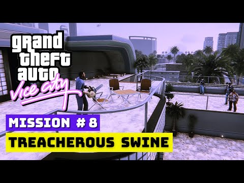 GTA Vice City - Treacherous Swine | Mission 8 | 4K Ultra Graphics