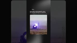China Built a Mach 7 Electromagnetic Railgun 🤯 #shorts