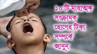 ১০ টি মারাত্মক সংক্রামক রোগের টিকা সম্পর্কে জানুন