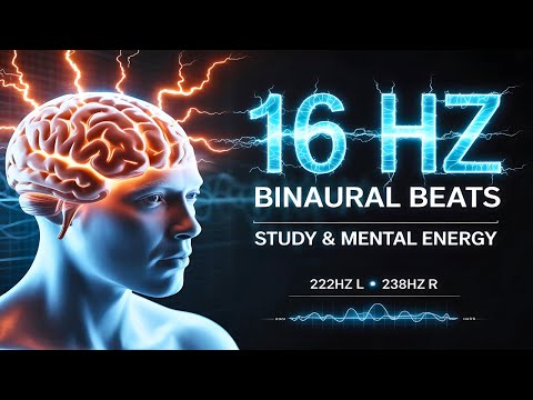 16 Hz Binaural Beats | Beta Waves for Study & Mental Energy