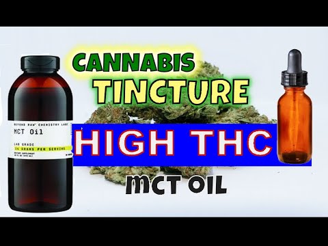 Mit Cannabis angereicherte MCT-Öl-Tinktur für Lebensmittel mit hohem THC-Gehalt