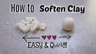 How to Soften Polymer Clay (EASY & Quick)