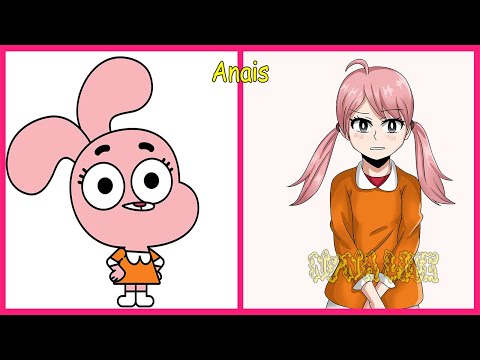 The Amazing World of Gumball Characters as Anime 👉 @NynaLife