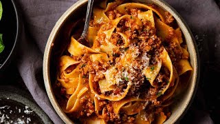 Sausage Ragu with pappardelle