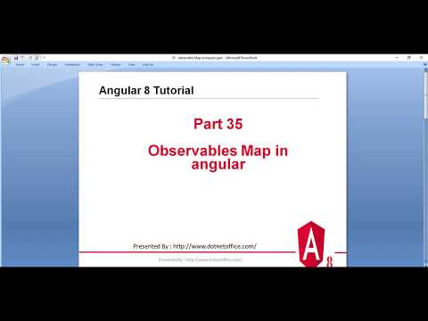 Part-35 : Observable Map in angular | Angular 8 tutorials