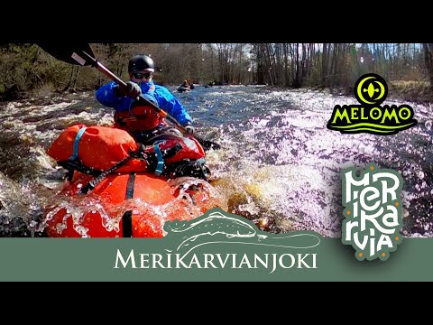 Vappumelonta Merikarvianjoella: 9 koskea ja 18 km Packrafteillä (reppulautoilla)