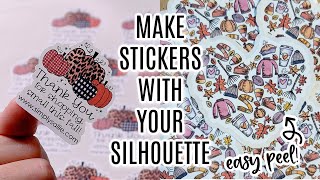 How to Make Stickers with Your Silhouette Cameo | Level Up Your Small Business!