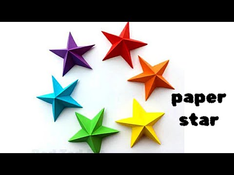 Perfect shape Paper Star in ONE CUT-Easy paper star