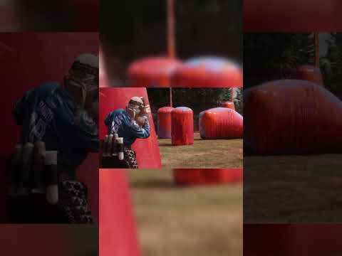 Wasting Paint lol. Play Paintball.