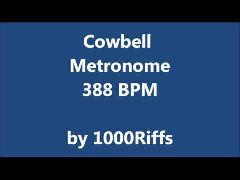 Cowbell Metronome 388 BPM - Beats Per Minute