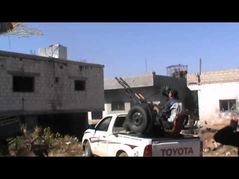 التصدي للطيران الحربي في مدينة طفس من قبل لواء الحق ضمن معركة توحيد الصفوف