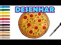 Aprenda A Desenhar Uma Pizza Learn To Draw A Pizza Desenho Incrível