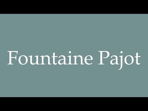 How to Pronounce ''Fountaine Pajot'' Correctly in French