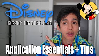 Disney Professional Internships & Careers Application Tips | How to get a job at