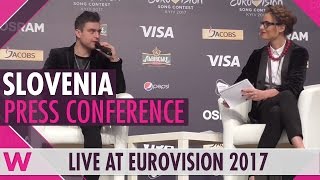 Slovenia Press Conference 2 — Omar Naber, "On My Way" Eurovision 2017 | wiwibloggs
