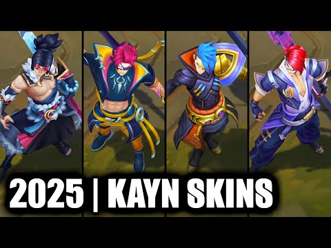 ALL KAYN SKINS SPOTLIGHT 2025 | League of Legends