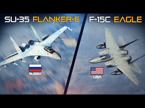 F-15C Eagle Vs Su-35 Flanker-E | BVR | Beyond Visual Range | Digital Combat Simulator | DCS |