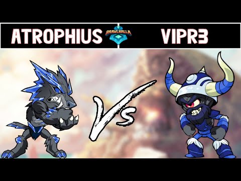 Vipr3 vs Atrophius - Vipr3 vs Viewers - NA vs EU - Brawlhalla Show Match #14