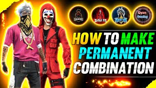 How to make permanent dress combination 🔥 | Dress combination Free Fire