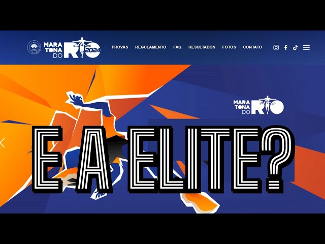 e a ELITE da MARATONA DO RIO?