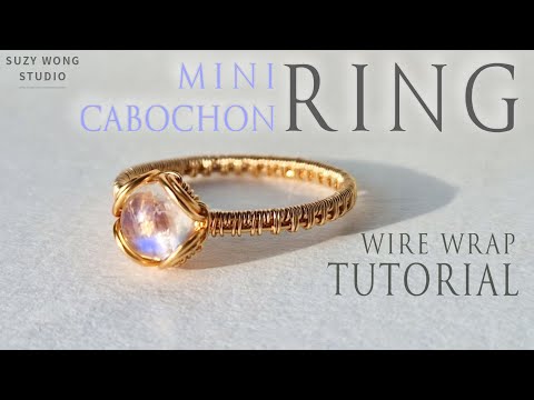 Mini Cabochon Ring Tutorial | Seamless Ring |Simple Ring |Easy Ring |Wire Wrap Tutorial |How to make