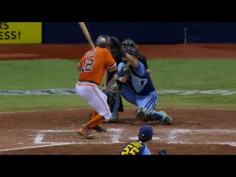 SF@TB: Panik gets hit by a pitch and a run scores