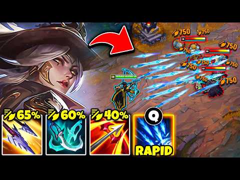 Ashe but I have so much attack speed it looks like I'm hacking (3.0 ATTACK SPEED WTF?)