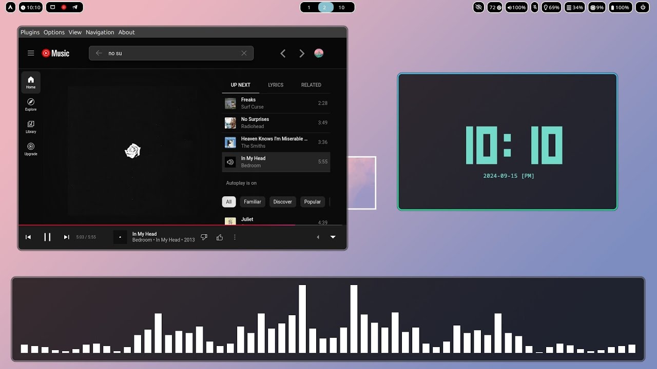 the beauty of linux - minimal Hyprland rice - unixporn