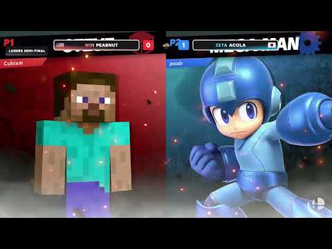 SMFN Invitational Loser's Semis - Acola (Steve) vs Peabnut (Mega Man)