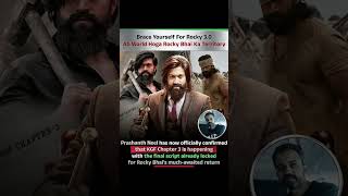 KGF Chapter 3 Official Update: Rocky Bhai Is Finally Returning!#shorts