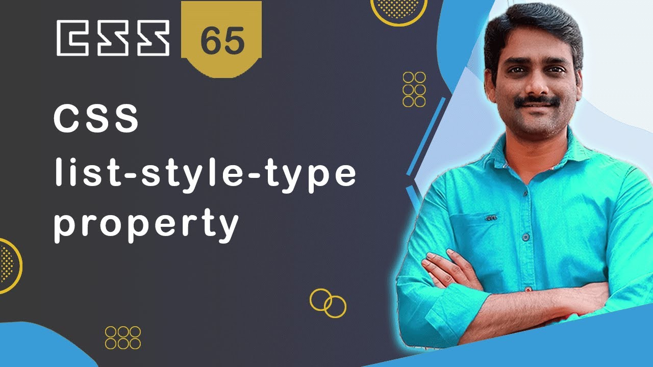 CSS list-style-type Property - CSS Tutorial 65 🚀