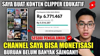 Download lagu Cara Saya Membuat Konten Clipper Edukatif dari Nol Hingga Monet di Youtube Shorts mp3