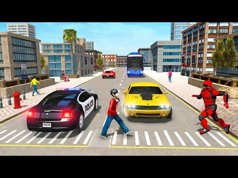Light Hero Speed Robot Rescue Mission Game 3D #1 - Android Gameplay