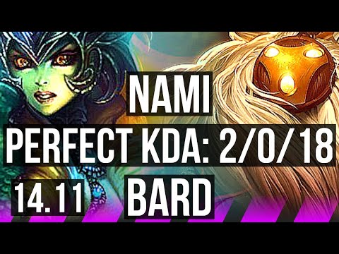NAMI & Jhin vs BARD & Zyra (SUP) | 2/0/18, Rank 4 Nami, Rank 23 | BR Challenger | 14.11