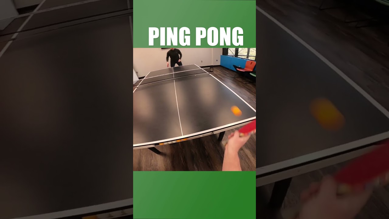 Playing Ping Pong With a GoPro on my Head