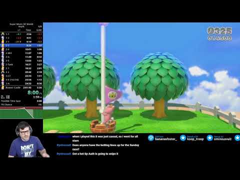 (1:59:38) Super Mario 3D World any% speedrun