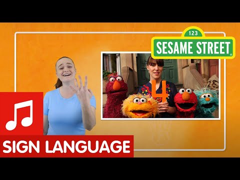 Sesame Street: Feist 1, 2, 3 ,4  in American Sign Language (ASL)