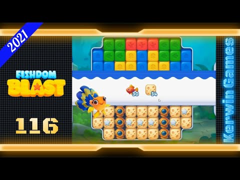 Fishdom Blast Level 116 - No Boosters - 33 moves (2021)