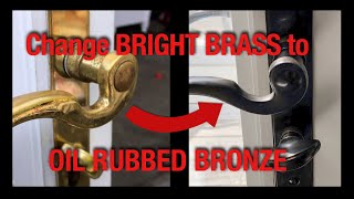 How to Change Bright Brass to Oil Rubbed Bronze