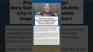 Roy Suryo Puji Lagu Slank 'Republik Fufufafa': Kita Tahu 99% Siapa Dia, Ayo Makzulkan!
