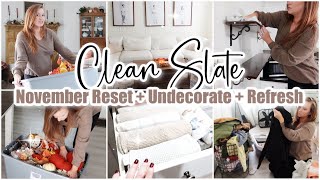✨*clean slate* NOVEMBER RESET • home refresh cleaning motivation • clean with me