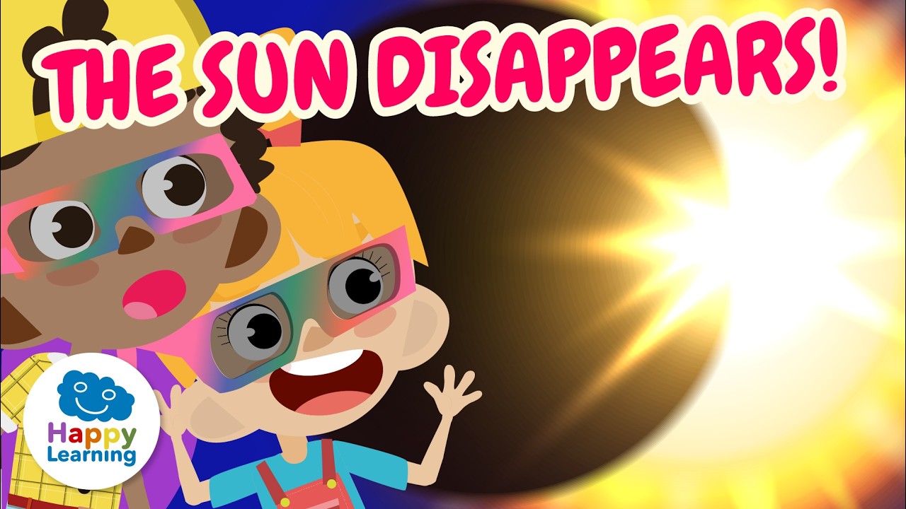 ☀️🌚 ECLIPSES: An AMAZING Phenomenon! | Educational Videos for Children | @HappyLearningEN