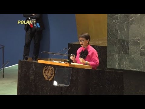 VOA - PIDATO TERAKHIR MENLU RETNO MARSUDI DI PBB MERESPONS PIDATO ISRAEL